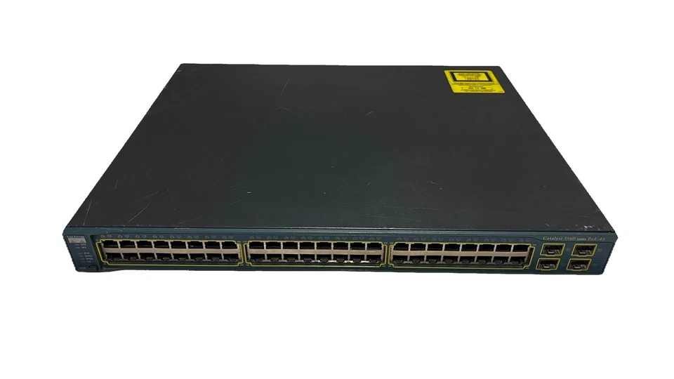 Cisco WS-C3560-48PS-S 48-Ports Layer 3 PoE Ethernet Switch - Image 1 of 4