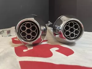 BSA Triumph 26" Muffler Silencer Set Megaphone / Reverse Cone OIF 1971 -1983 - Bild 1 von 7