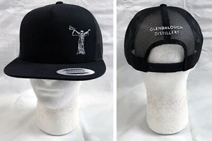 Cappello da baseball snapback Glendalough Distillery Irish Whiskey Gin Trucker nero - Foto 1 di 6