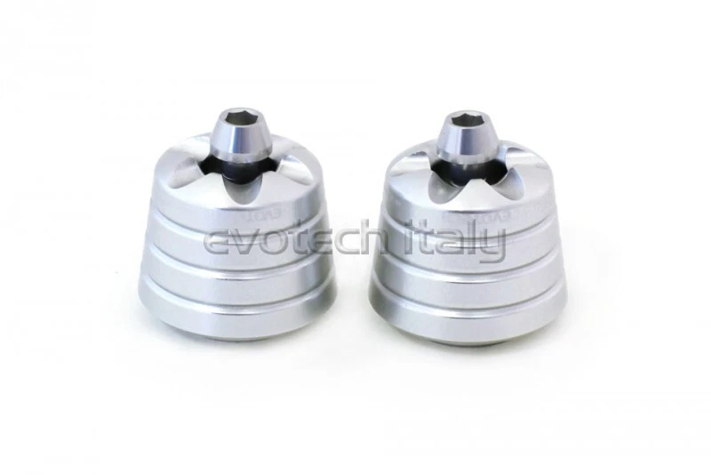 EVOTECH CONTRAPPESI BILANCIERI MANUBRIO ARGENTO APRILIA RS 4 125 - Immagine 1 di 1