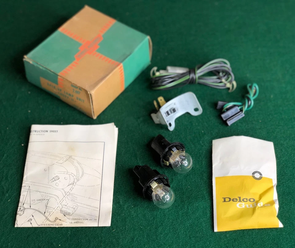 NOS 1963 63 1964 64 Chevrolet Chevy II Nova Back Up Lamp Light Kit GM 985969 - Image 1 of 1