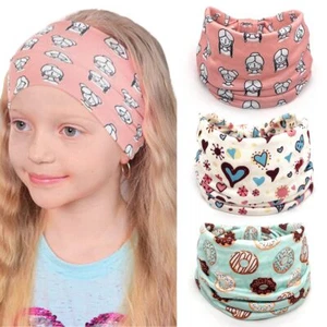 Girls Headbands Wide Knotted Hair Bands 3Pcs Non Slip Elastic Cute Head Bands... - Picture 1 of 7