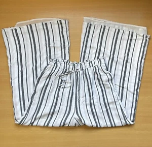Pantalones American Eagle S pierna ancha altura forrados cintura elástica a rayas boho - Imagen 1 de 7