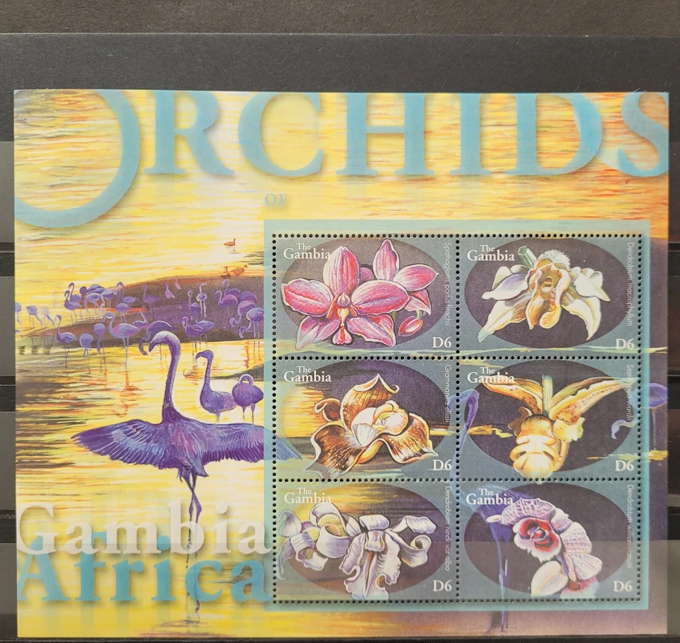 Gambia 2001 / Orquídeas de África / 6v ms  Foto 1 de 1