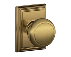 Schlage F170PLY609 ADD w/Addison Rosette Non-Turning Half Dummy in Antique Brass - Picture 1 of 3