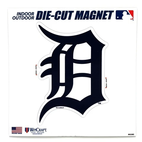 Detroit Tigers Magnet Outdoor Rated Vinyl Auto Fridge MLB Baseball Color Team Cover