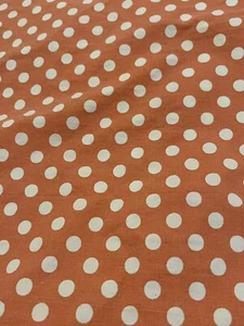 Ralph Lauren Shams STANDARD Polka Dots Orange Cotton PAIR Vintage - Picture 1 of 8