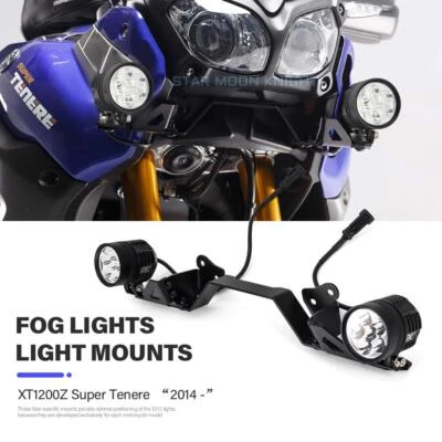 For Yamaha Super Tenere XT1200Z 2023 Fog Lights Bracket Mount Spotlight Holder - Image 1 of 4