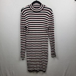 Forever 21 dress size Large Striped Black White Red - Picture 1 of 6