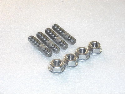 4x M8 Stainless Exhaust Studs Flange Nuts Ducati Monster, Scrambler, Multistrada - Image 1 of 3