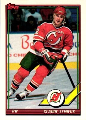 1991-92 Topps #394 Claude Lemieux - Image 1 of 2