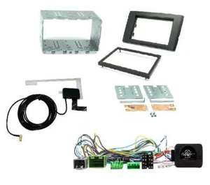 DAB DOUBLE DIN STEREO FACIA KIT & STEERING CONTROLS FOR VOLVO XC90 04-14 - Picture 1 of 1