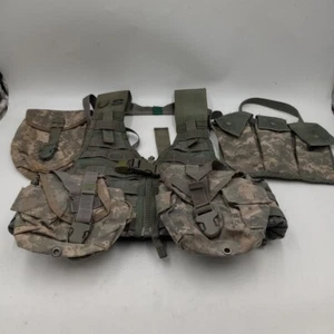  GI USMC Army Navy ACU MOLLE II  FLC +2 Canteen Pouches/ Bandoleer/Etool - Picture 1 of 7