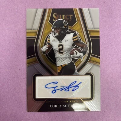 2022 Panini Select Draft Corey Sutton RC Auto-ROOKIE SIGNATURES LIONS FB2 - Image 1 of 2