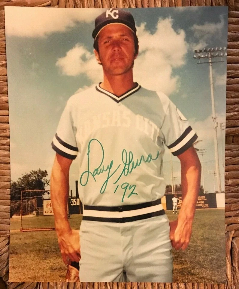 Larry Gura SIGNED Kansas City Royals 8x10 color photo - RARE - Image 1 of 1