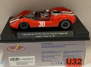 SLOT CAR THUNDERSLOT CA00405S/W McLAREN ELVA MKI #30 CAN-AM ASPERN 65 CH.VOGELE - Picture 1 of 8