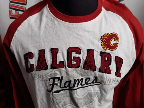 CALGARY FLAMES VINTAGE STYLE "OLD TIME HOCKEY" CAUSEWAY COLLECTION NHL BNWOT Cover