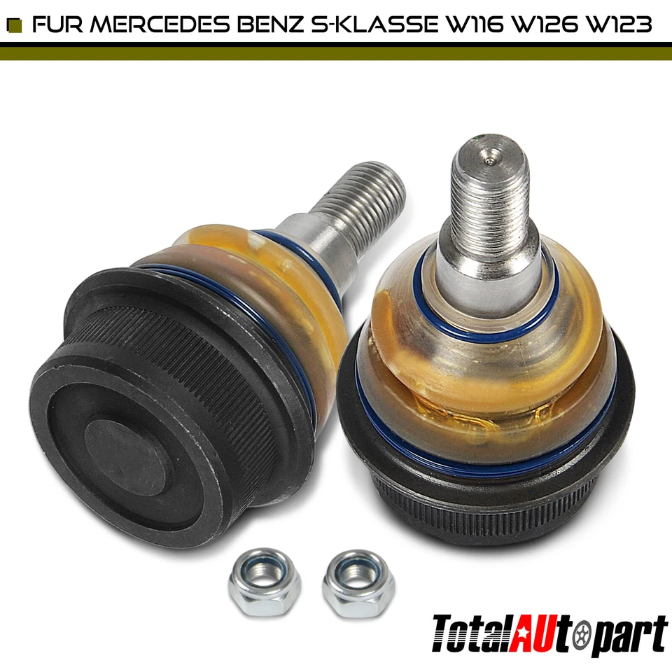 2x Rótulas inferiores delanteras para Mercedes-Benz 240D 350SD 380SE 450SE 500 560SEC Foto 1 de 4