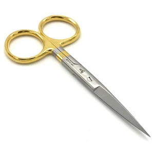 DR. SLICK HAARSCHERE - 4,5" Fliegenbindung gezackte Klinge NEU! - Bild 1 von 4