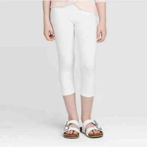 Girls' Capri Leggings - Cat & Jack White XL - Picture 1 of 1