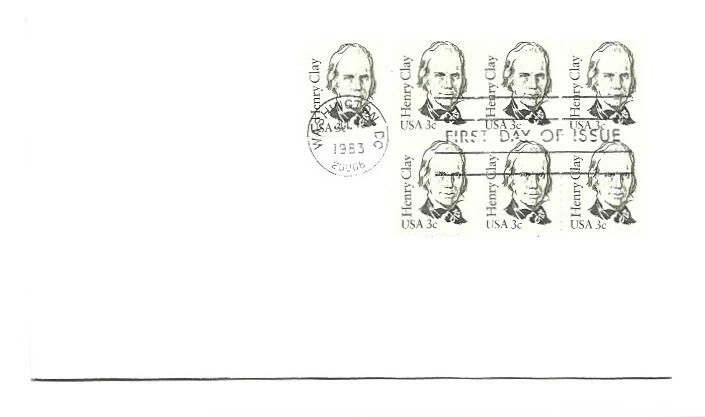 1846 3c Henry Clay uncacheted FDC - Image 1 of 1