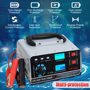 400W 30A 12V/24V Automatic Car Battery Charger Smart Pulse Repair Boat Trickle - Picture 1 of 9