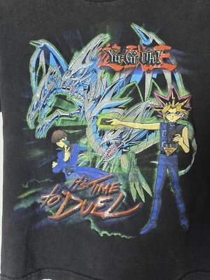 Camiseta Negra Yu-Gi-Oh 1996 De Colección Juvenil Talla Grande Blue Eyes Ultimate Dragon Foto 1 de 4