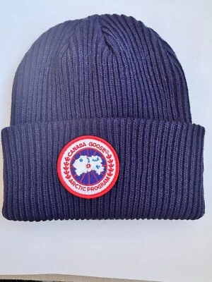 Boné gorro Canada Goose - Azul marinho/vermelho - Imagem 1 de 4