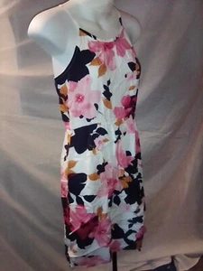Old Navy XL (14) Girls White Floral Sleeveless Halter Summer Dress XS - Picture 1 of 7