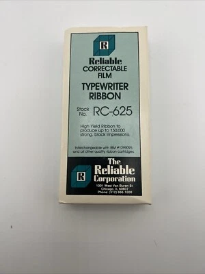 Reliable Correctable Film Typewriter Ribbon RC-625 NIB - Image 1 of 4