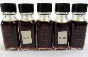 Lot of 5 - NEW MIL-F-14256 Flux Solder Liquid 1/2oz bottles - Picture 1 of 1