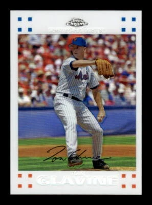 2007 Topps Chrome #165 Tom Glavine White Refractors #/660 - Image 1 of 2