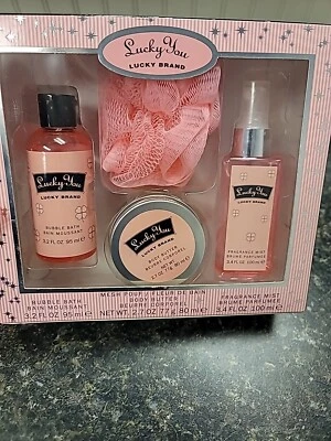 Lucky You by Lucky Brand 4 Piezas Fragancia de Baño Perfume Set de Regalo para Mujer Foto 1 de 4