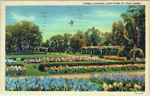 Formal Gardens Como Park St. Paul Minn Postcard Posted - Picture 1 of 2