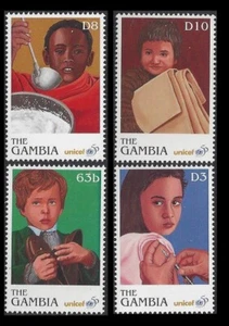 GAMBIA. UNICEF, 50th Anniversary. 1996, Scott 1800-1803. MNH (BI#13) - Picture 1 of 1
