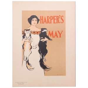 1897 Edward Penfield Original Harper's May Les Maitres de L'Affiche Plate PL 115 - Picture 1 of 7