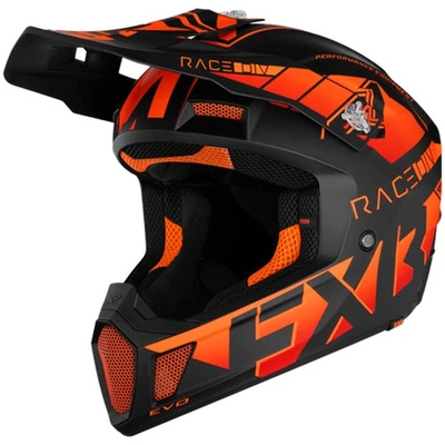 FXR Clutch Evo Helmet Lightweight Vent Quick Release Optional Winter Kit Orange — 第 1/3 张图片