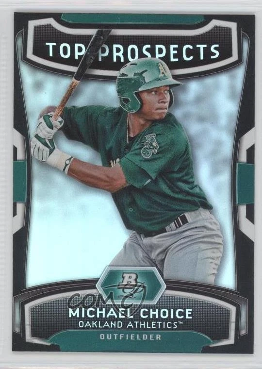 2012 Bowman Platinum Top Prospects Michael Choice #TP-MC - Image 1 of 2
