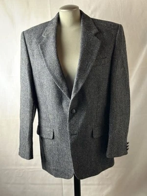 Vintage Harris Tweed all worsted bespoke classic suit jacket blazer 40S - Imagem 1 de 4