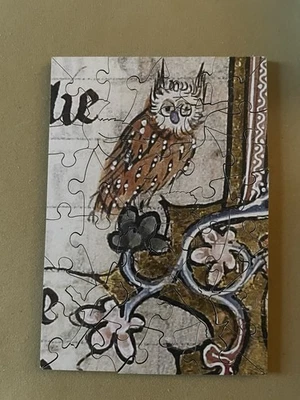 Owl In A Puzzle 40 Wooden Shaped Piece Wentworth Jigsaw Checked And Complete - Image 1 of 4
