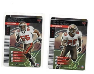 2002 NFL Showdown 1ST Edition Foil Holo RONDE BARBER & DERRICK BROOKS (BUCS) - Bild 1 von 1
