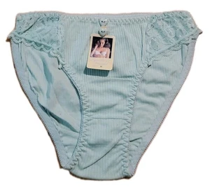 VTG 90s Panties Lynda's World Lace Bikini Panty Size M NOS Deadstock Mint Green - Picture 1 of 8