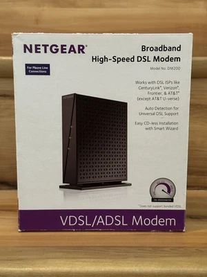 NETGEAR DM200 Broadband High-Speed DSL Modem COMPLETE IN BOX! - Image 1 of 4