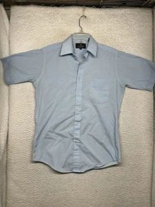 Givenchy Button Shirt Mens 14.5 Blue Short Sleeve Casual - Picture 1 of 12