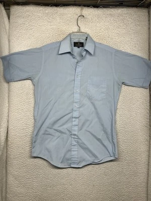 Givenchy Button Shirt Mens 14.5 Blue Short Sleeve Casual - Image 1 of 4