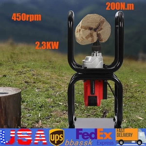 450RPM Wood Splitter Electric Powered Firewood Splitting Machine Log Splitter US - Bild 1 von 22