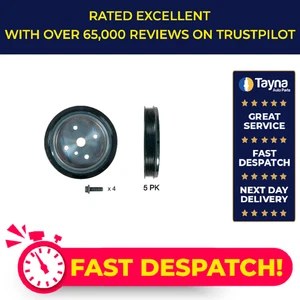 Crankshaft Pulley (TVD) fits VOLVO XC60 Mk1 2.4D 08 to 17 Gates 30677464 Quality - Picture 1 of 7