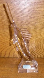 J.G. Durand France Crystal Swordfish Figurine - 7.25" - Picture 1 of 4