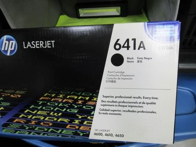 HP LaserJet 641A C9720A  Black Genuine SEALED Toner Cartridge - Image 1 of 4