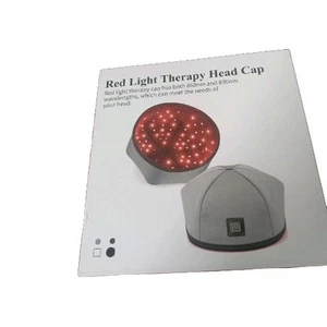 Red Light Therapy Head Cap Hat - Excellent Condition One Size.... Black Color... - Picture 1 of 7